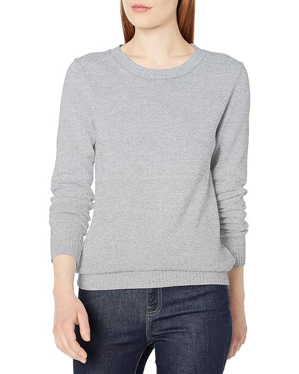 Amazon Essentials Women's 100% Cotton Crewneck Sweater (Available in Plus Size) | Amazon (US)
