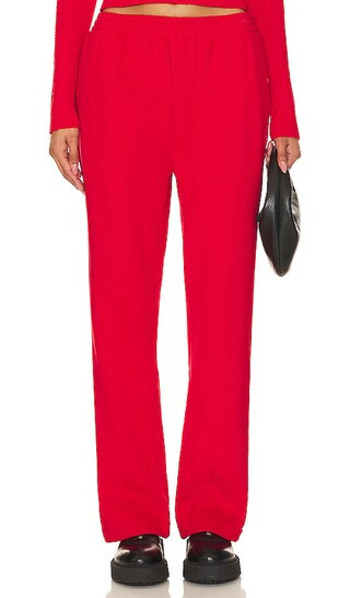 The Straight Leg Track Pant in Chili | Revolve Clothing (Global)