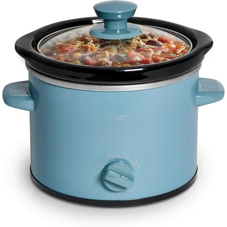 COOK WITH COLOR Slow Cooker, Crock Pot, 2-Quart Removable Stoneware Mini Crock Pot, Slate Blue | Walmart (US)