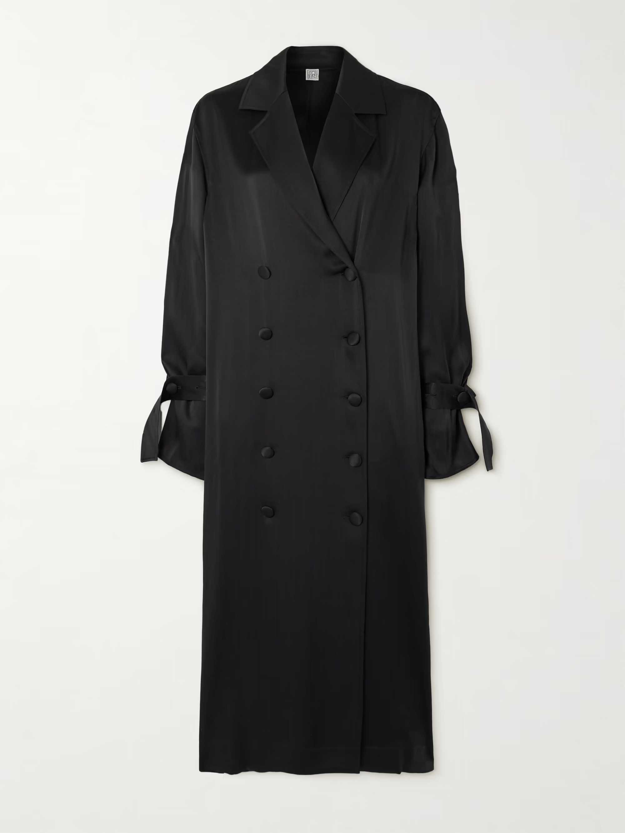 Satin trench coat | NET-A-PORTER (US)