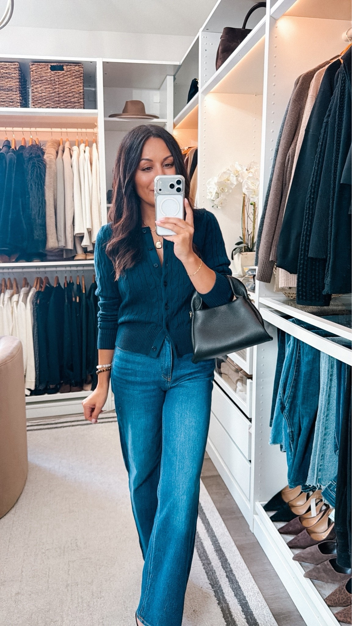 Cableknit cardigan giving J.Crew at half the price 🔥 amazing quality, fits TTS wearing a small

#LTKootd #LTKOver40