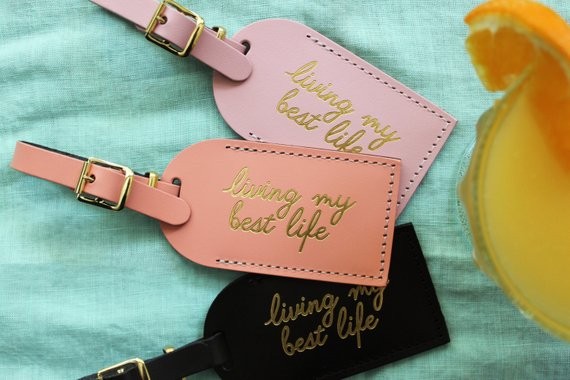 Living My Best Life | Wedding Favors | Luggage Tags | Bridesmaid Gift | Wedding Gift | Party Favors  | Etsy (US)