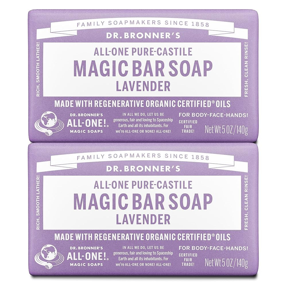 Dr. Bronner's Pure-Castile Magic Bar Soap - Made with Regenerative Organic Certified Oils - For F... | Amazon (US)
