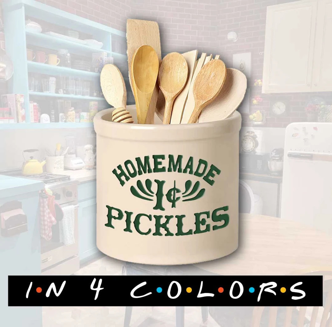 Friends Replica Pickles Jar, Monica's Kitchen Inspired Crock Pot, Nostalgic TV Show Memorabilia, ... | Etsy (US)