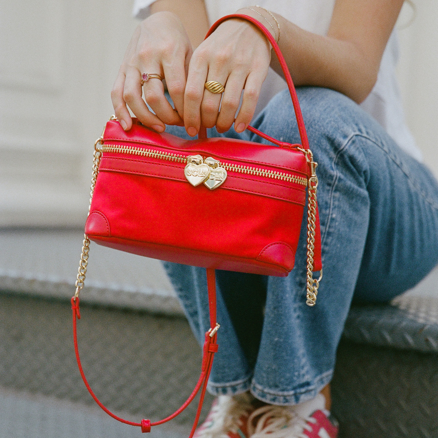 Tomato Red Top Handle Bag | Stoney Clover Lane | Stoney Clover Lane