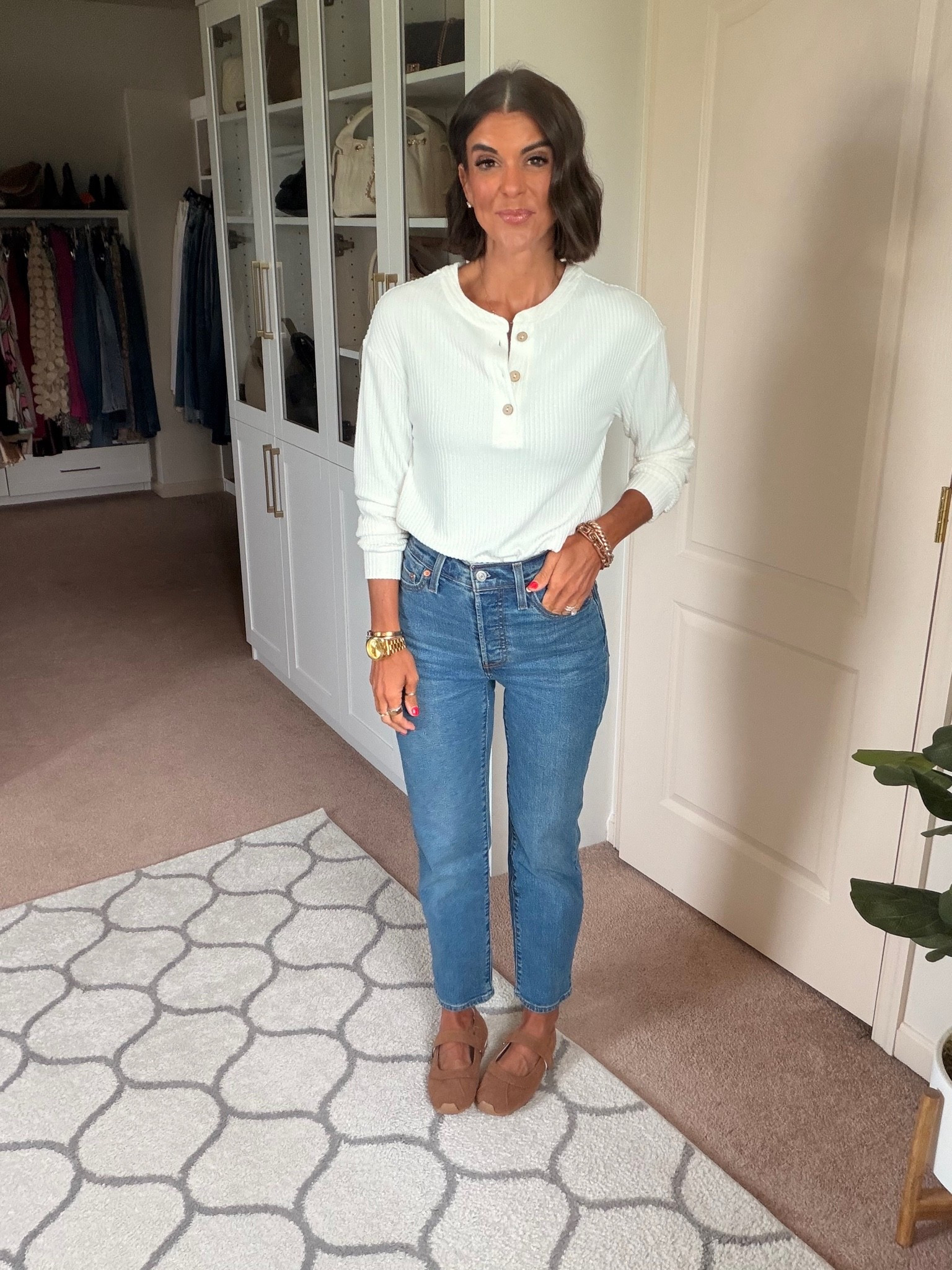 Size small in top sized up one in jeans

#LTKdayinmylife #LTKgrwm #LTKootd