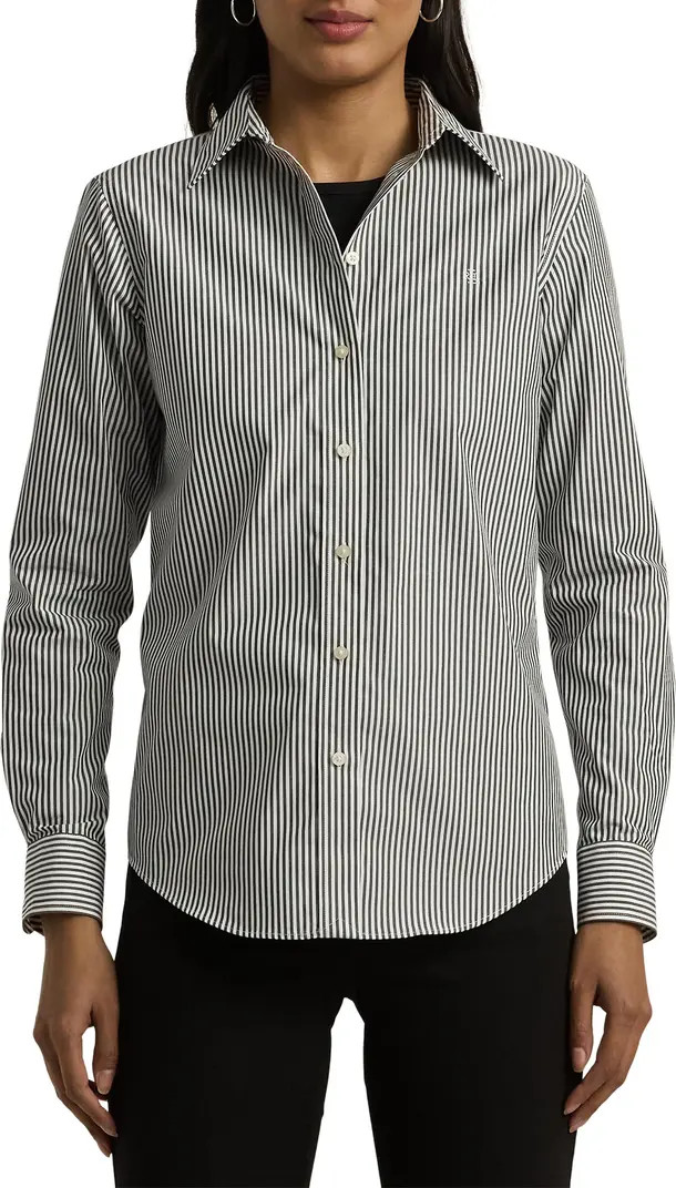 Stripe Easy Care Cotton Shirt | Nordstrom