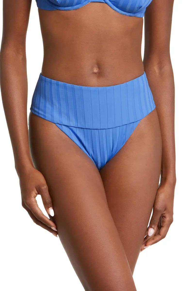 Emmi High Waist Rib Bikini Bottoms | Nordstrom