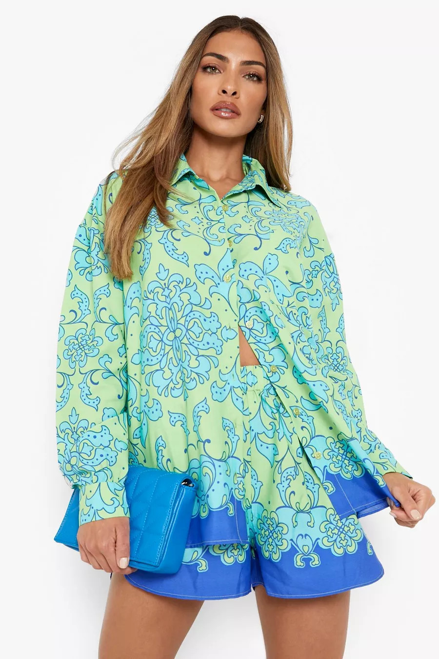 Floral Print Shirt & Relaxed Fit Shorts | Boohoo.com (UK & IE)