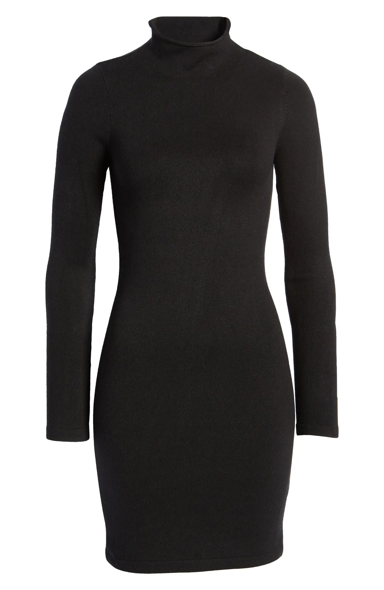 Babysoft Long Sleeve Mock Neck Knit Dress | Nordstrom