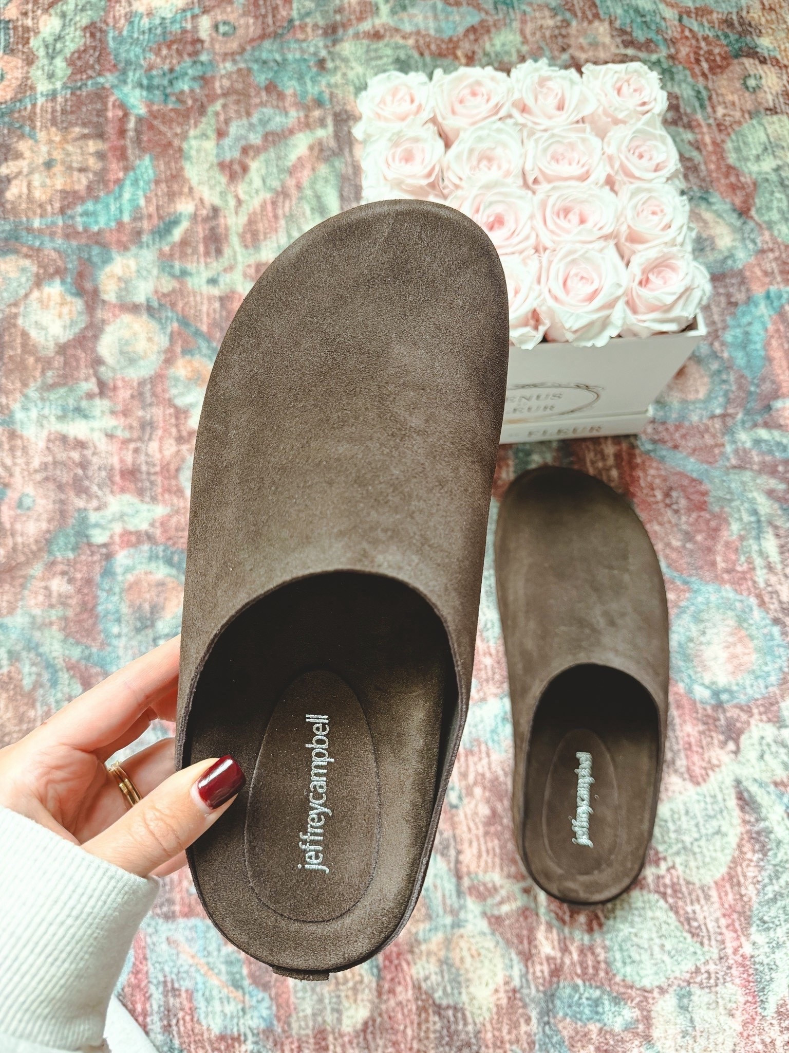 These Jeffrey Campbell mules are a great alternative to the row clog!! I can wear my normal size without a sock, or size up half size to wear with socks



#LTKSeasonal #LTKHoliday #LTKGiftGuide