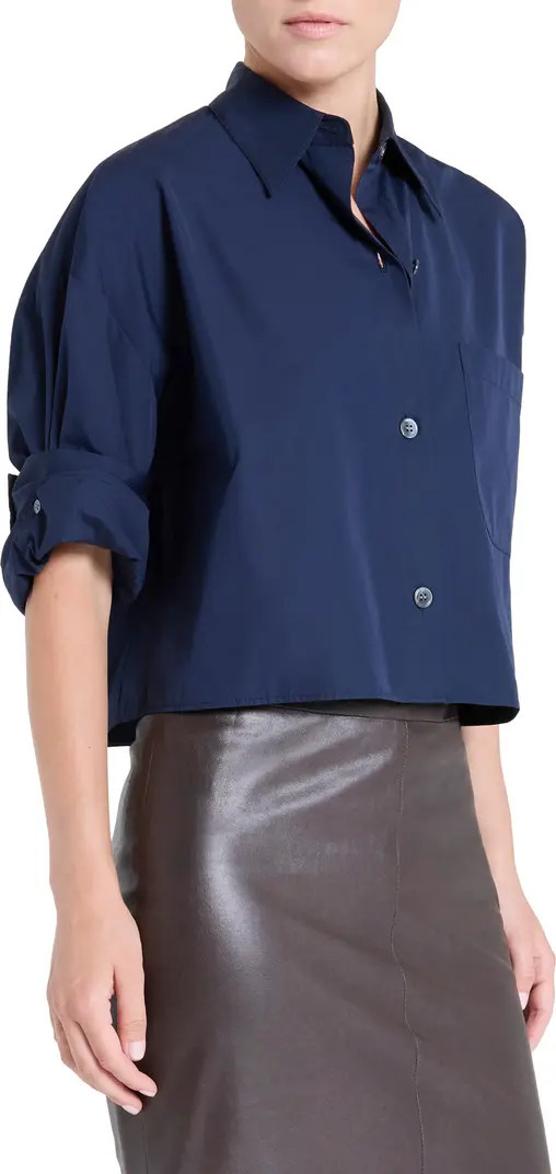 Next Ex Cotton Button-Up Blouse | Nordstrom