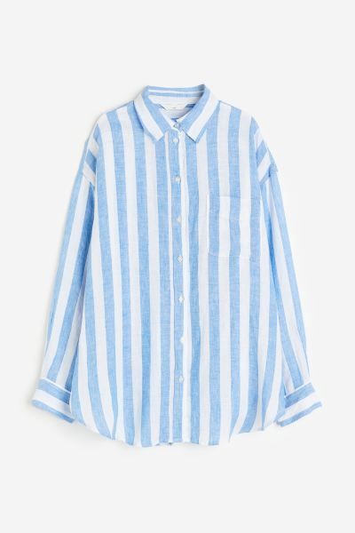 Oversized linen shirt | H&M (UK, MY, IN, SG, PH, TW, HK)