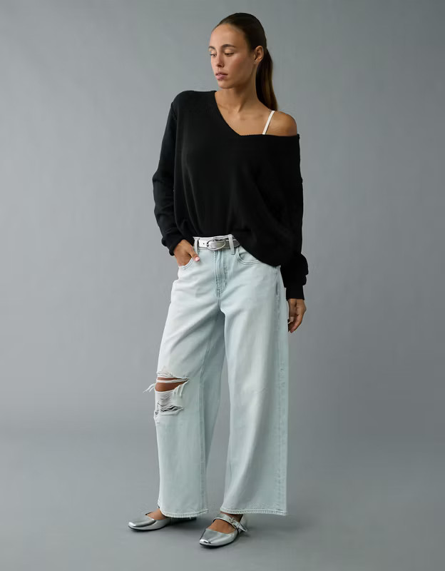 AE Whoa So Soft V-Neck Sweater | American Eagle Outfitters (US & CA)