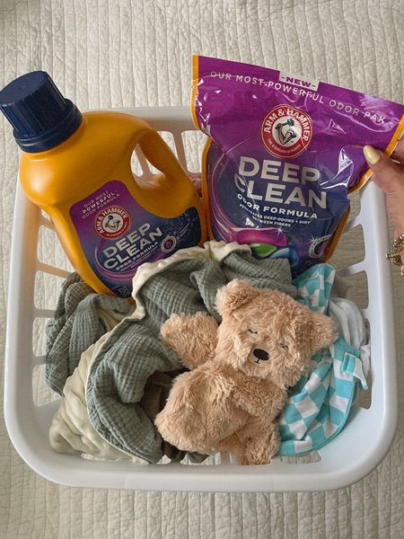 My family’s secret weapon for tackling our laundry. 🧺 #ad Meet the most powerful odor-eliminating formula from Arm & Hammer yet! With pH Power Technology with millions of ionic micro-scrubbers that penetrate ordors and dirt deep between fibers. It’ll leave your clothes smelling so fresh and clean! 🫧 @armandhammerlaundry #AHDeepClean #DeepClean #ArmandHammerPartner #TikTokMadeMeBuyIt #liketkit 

#LTKFamily #LTKKids #LTKHome