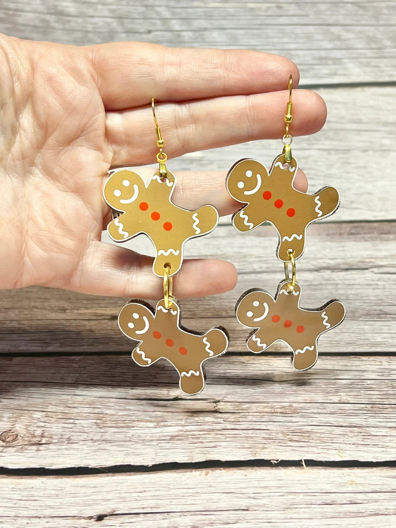 Gingerbread Cookie Dangles Cookie Bake Accessory Gingerbread - Etsy | Etsy (US)