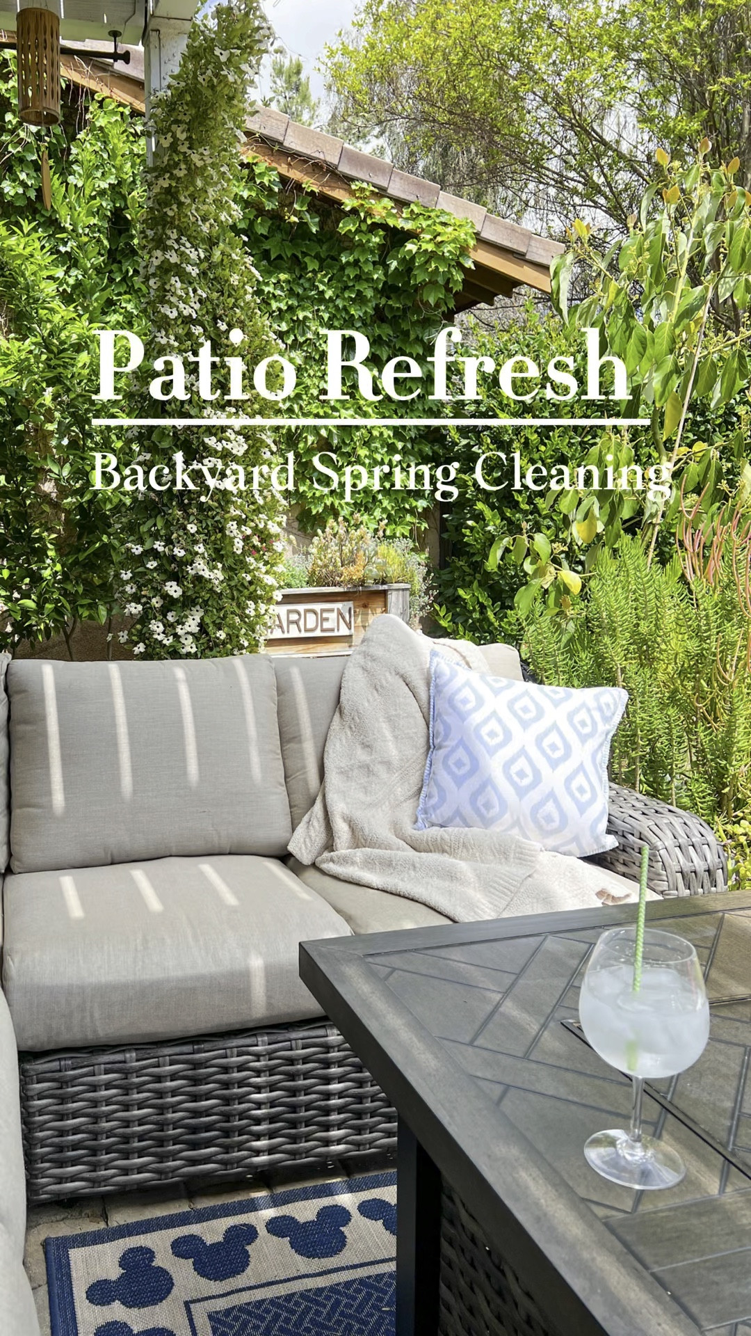 Hola Bebés! Patio Spring Refresh! 

If you are looking for a large patio set that is affordable and is a stunner! This Patio Sectional is 10/10! Perfecto for hosting as is seats 10 people! 

Also the cushions are Sunbrella high quality and removable for easy clean up. It also comes with a fire pit table  

Follow me for more ! 

#LTKHome
