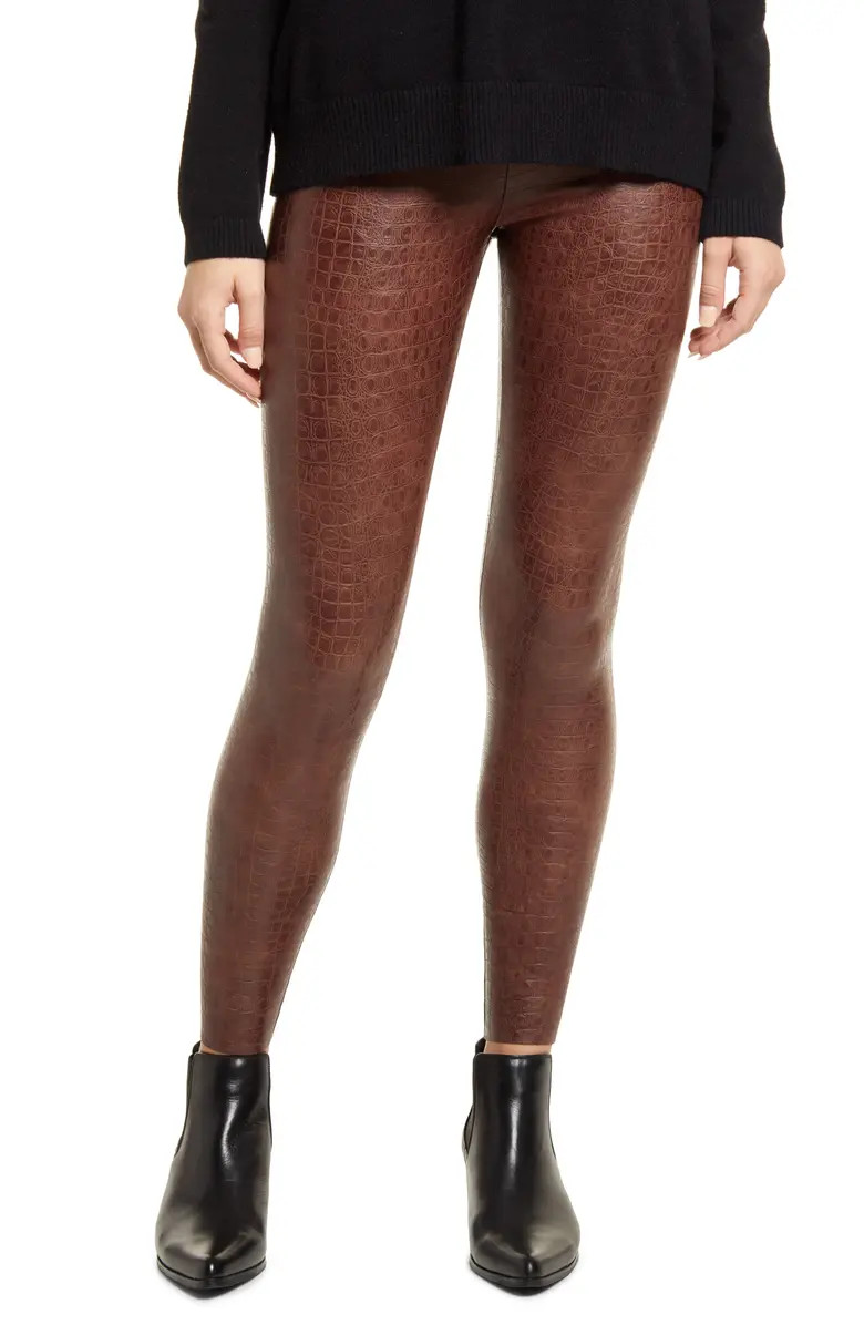 Reptile Embossed Faux Leather Leggings | Nordstrom