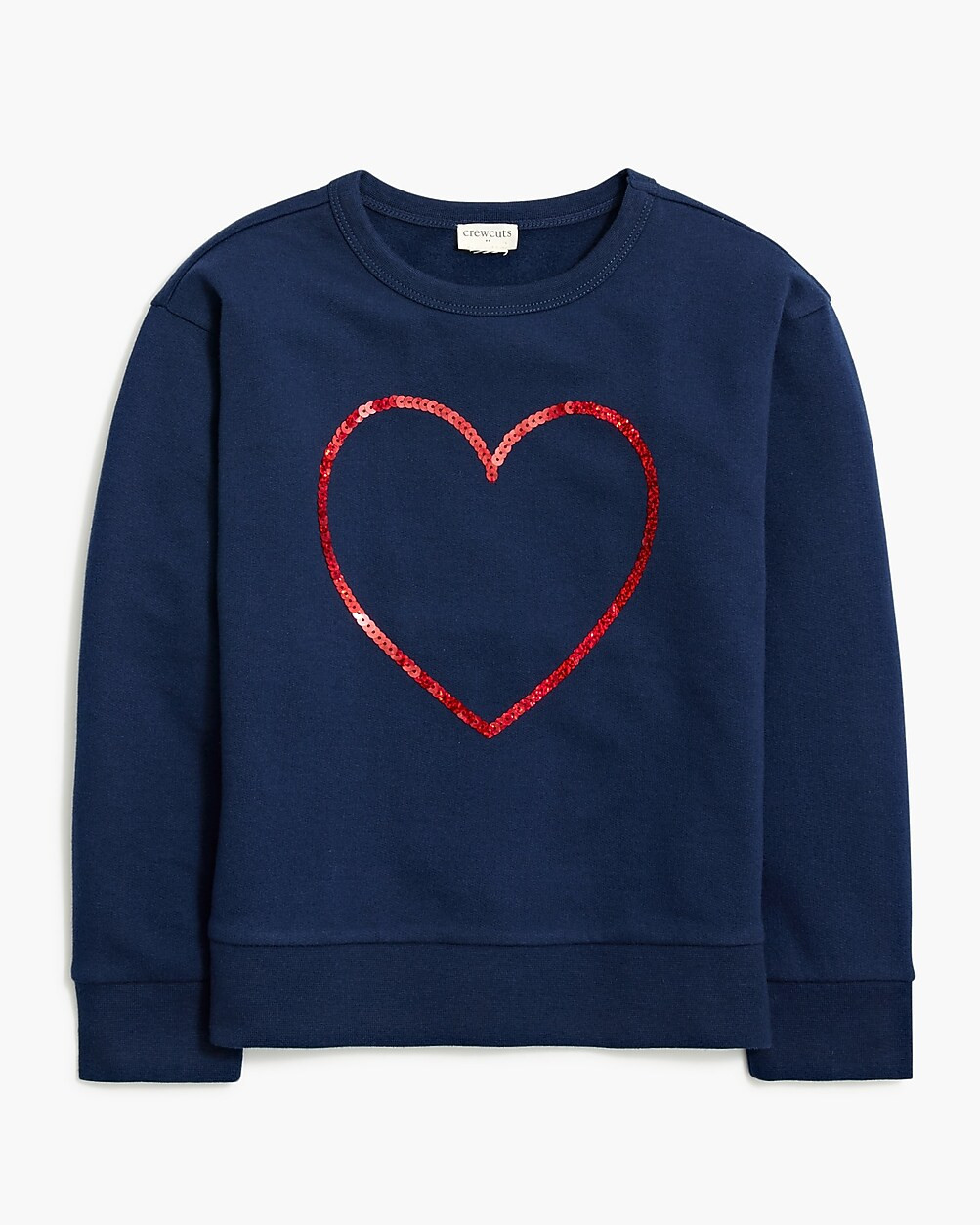 Girls' sequin heart sweatshirt | J.Crew Factory