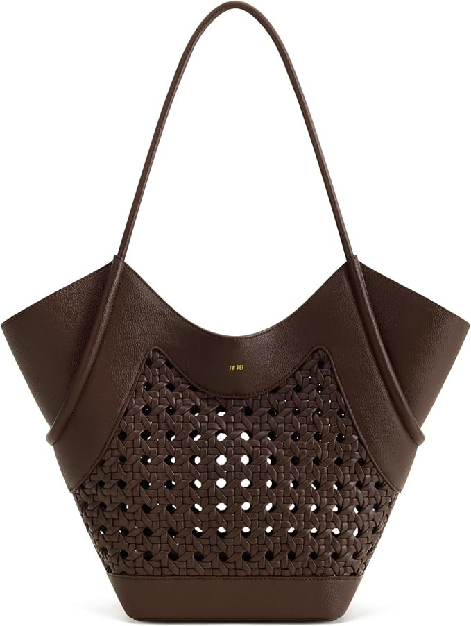 JW PEI Women's Maribel Woven Panel Tote Bag | Amazon (US)