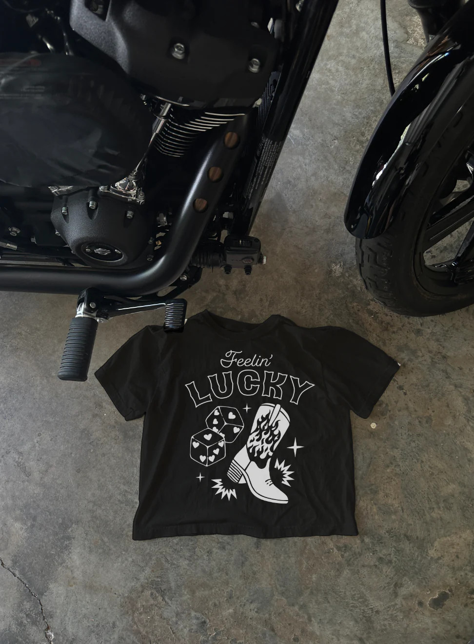 Feeling Lucky 90s Baby Tee | Slater Vintage