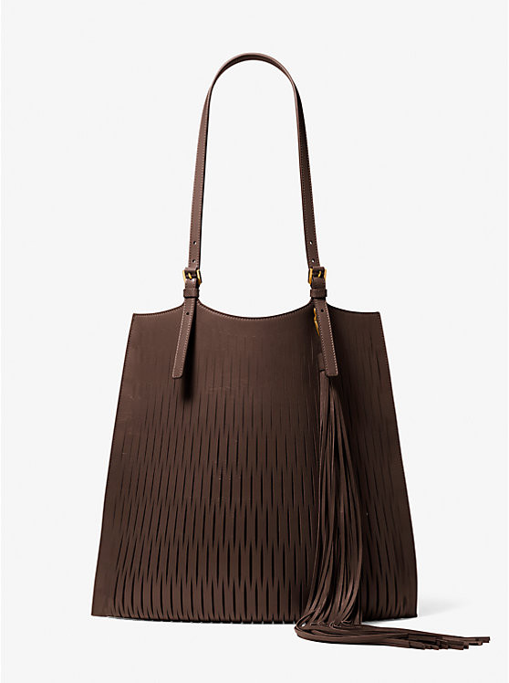 Marianne Perforated Leather Market Bag | Michael Kors US