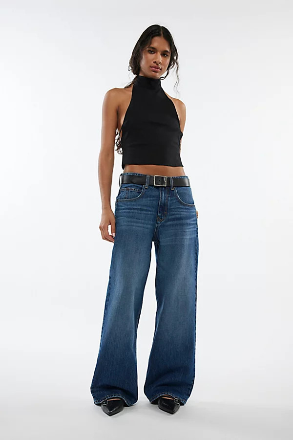 BDG Jaya Baggy Boyfriend Jean in Mid Indigo, Women's at Urban Outfitters | Urban Outfitters (US and RoW)