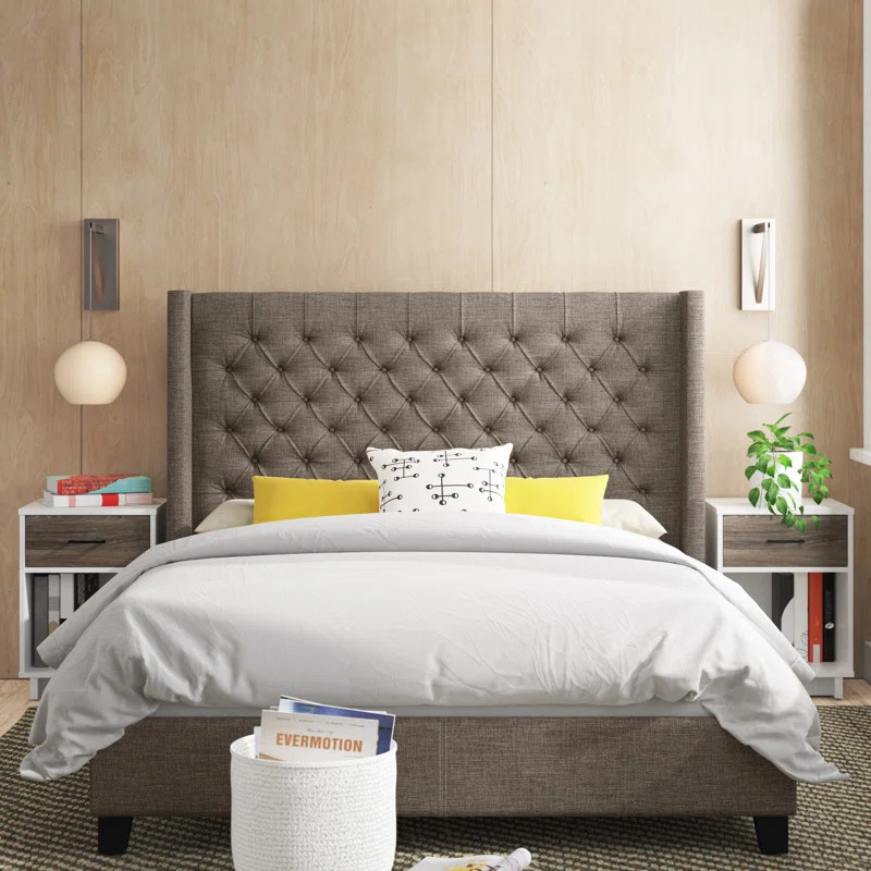 Trevoux Tufted Upholstered Low Profile Platform Bed | Wayfair North America