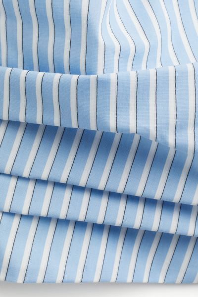 Pleat-detail Bandeau Top - Light blue/striped - Ladies | H&M US | H&M (US + CA)