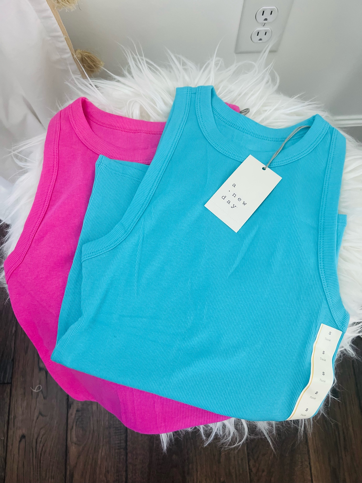 Target, you’re killing it!!! 😍😍😍 The best tanks for only $8 & perfect for spring, vacation, etc 🛍️ I sized up to a small for a not-so-snug fit ;) 

Target, tank tops, A New Day, Hot Pink, Aqua Blue, Vacation Tops, Spring Staples

#LTKtravel #LTKU #LTKunder50