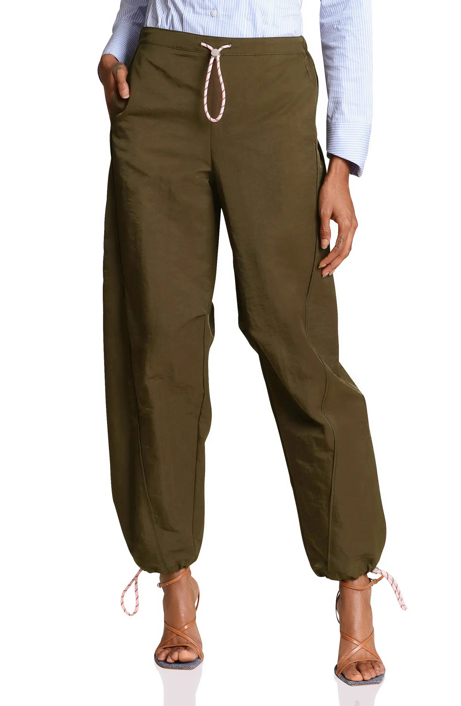 Drawcord Barrel Leg Pants | Nordstrom