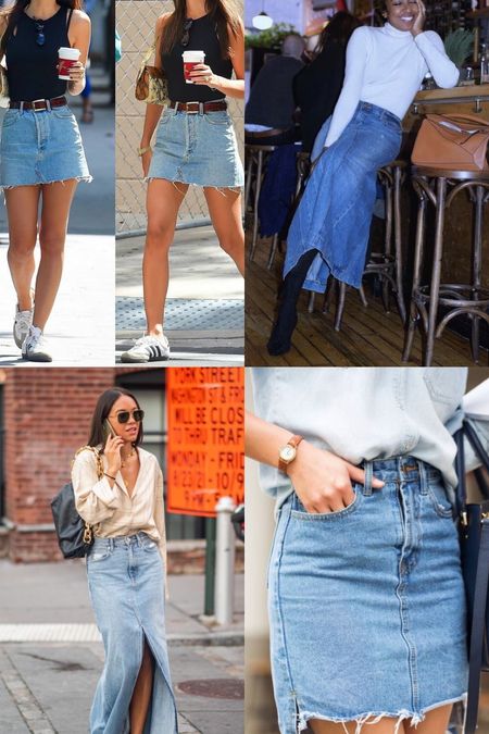 Jean skirts are back for spring ✨

#LTKSeasonal #LTKstyletip