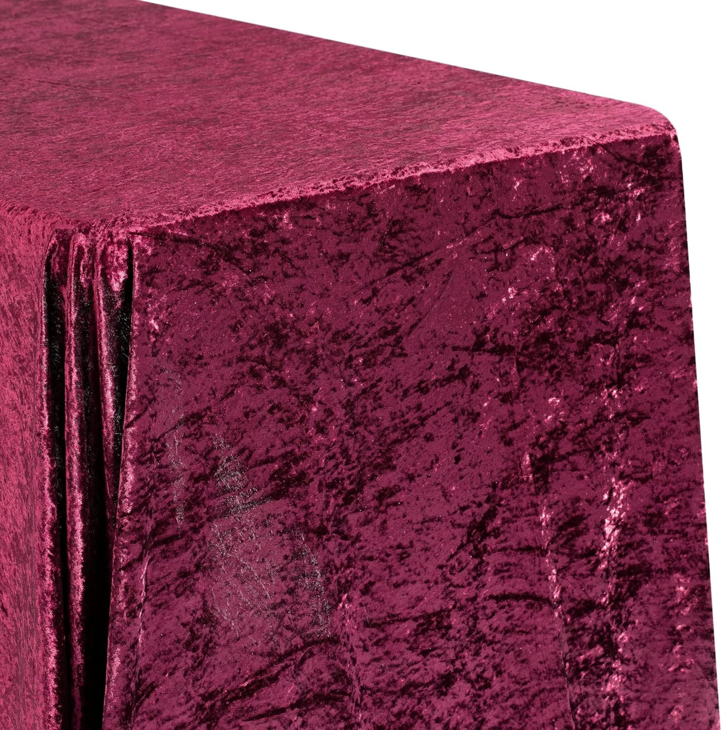 1 Pc, Velvet 90"X132" Rectangular Tablecloth - Burgundy for Wedding & Event Decor | Amazon (US)