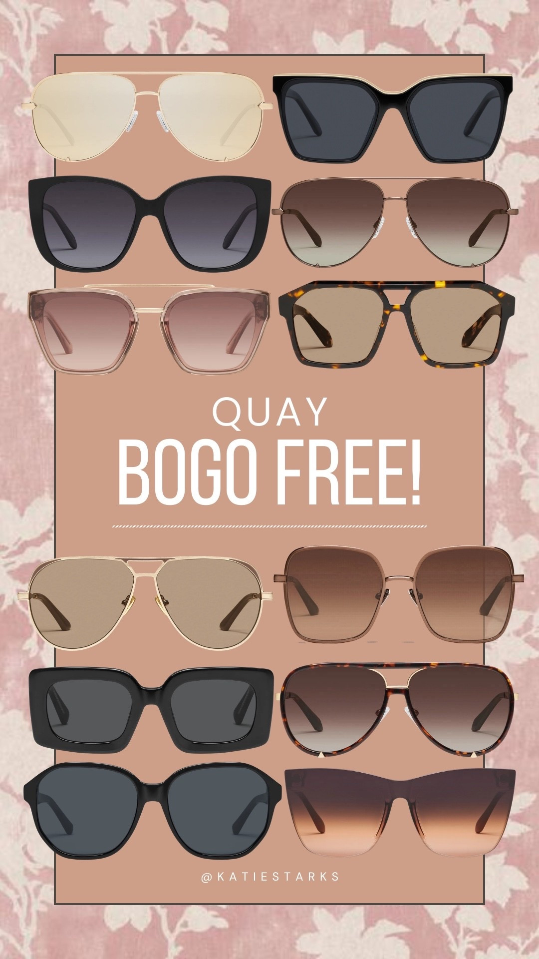 Select Quay sunglasses are BOGO FREE!

#LTKSaleAlert #LTKgrwm #LTKSeasonal