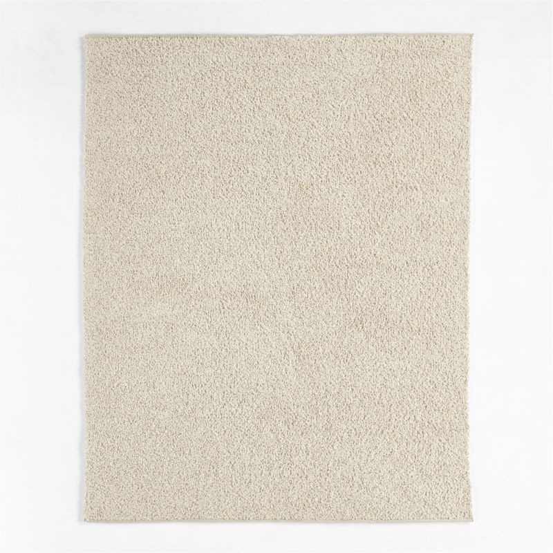 Lille Performance Solid Bouclé Sand Beige Area Rug 8'x10' + Reviews | Crate & Barrel | Crate & Barrel