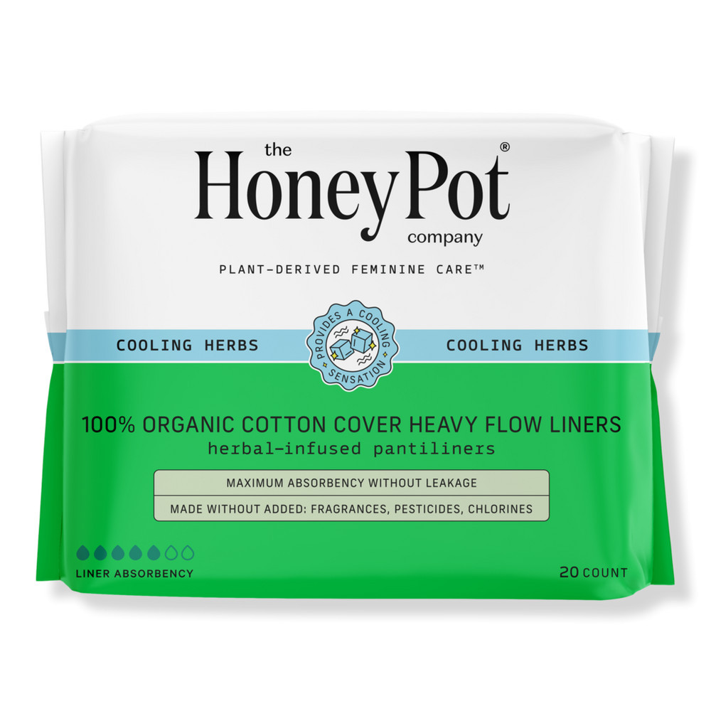 The Honey Pot Company Herbal Heavy Flow Pantiliners with Wings | Ulta