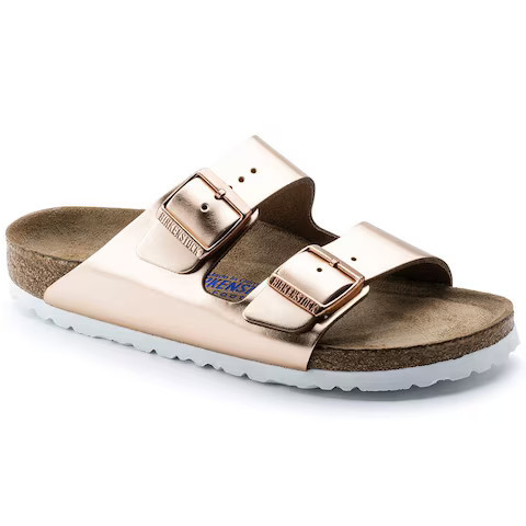 Arizona Soft Footbed Leather Metallic Copper | BIRKENSTOCK | Birkenstock USA