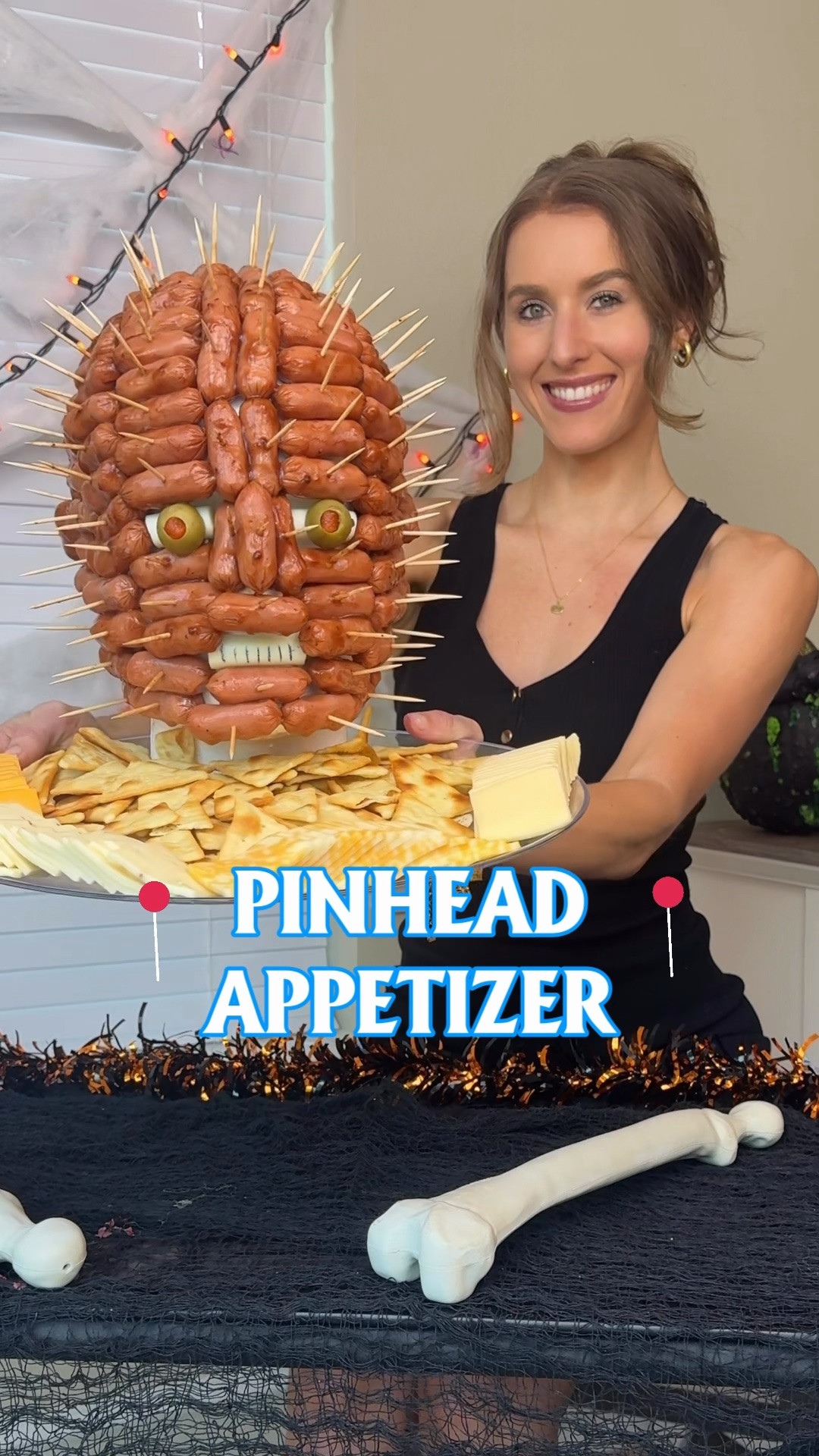 Pinhead appetizer. Halloween party food. Halloween food ideas. Halloween projects. Halloween DIY. Halloween decor.

#LTKSeasonal #LTKfoodie