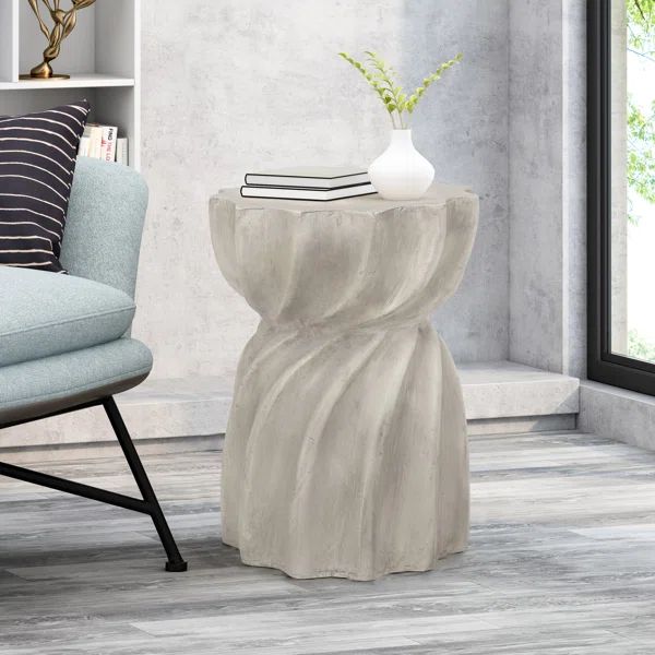 18'' Tall Concrete Pedestal End Table | Wayfair North America