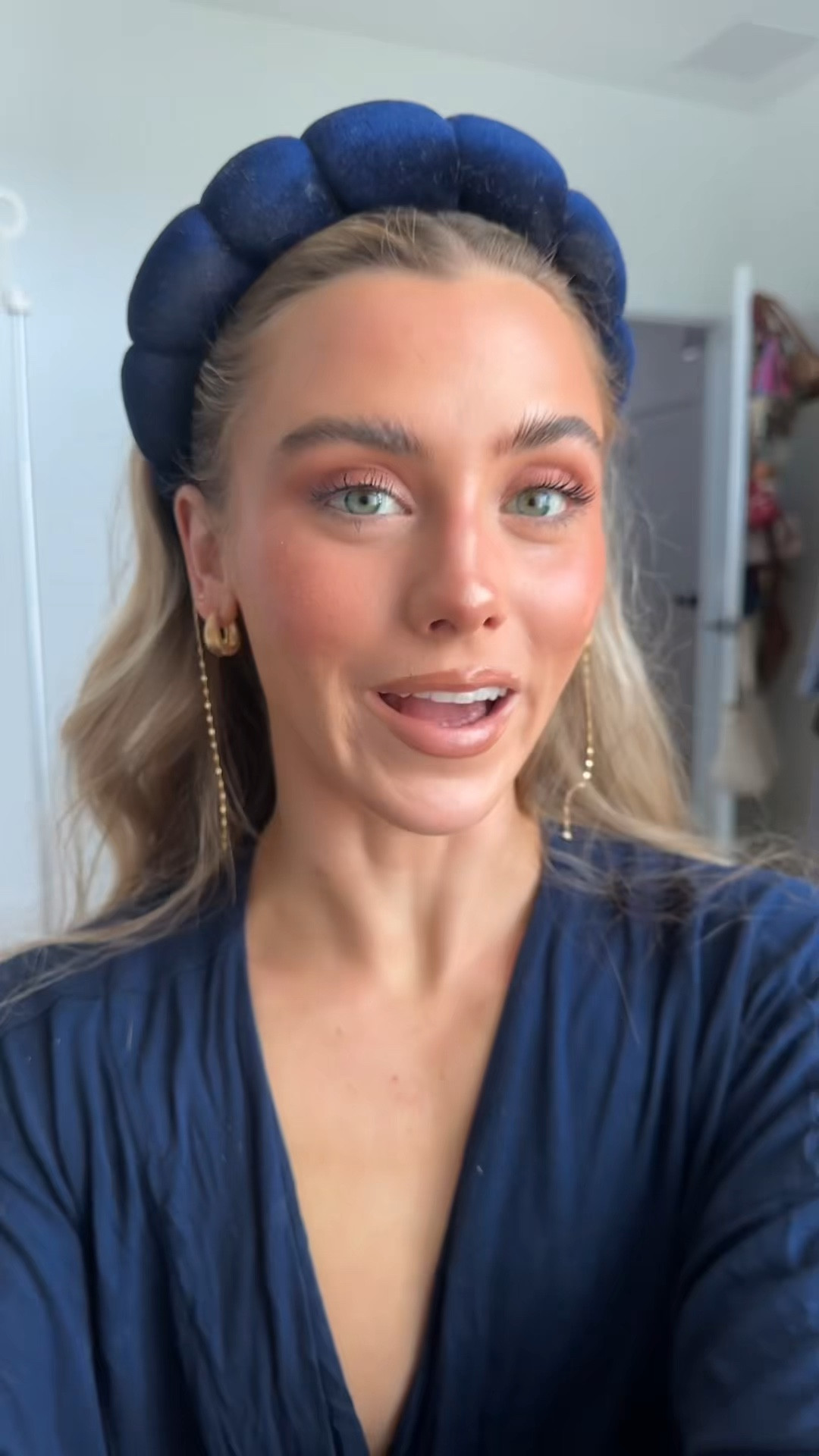 get ready with me ☺️ skin needs to be hydrated so bioron calendula cream or magic molecule (code SLOANE15) for prep. First is always my dibs beauty LoveBeam perfector shade 2. Foundation shade N6 Natasha Denona. My other foundation favorites include Lawless, Versed, and haus labs. Dibs Beauty shade 4 desert island duo and haus labs cream blush shade glossy rosette. I use the Natasha Denona concealer shade N2. Huda beauty loose setting powder cherry peach powder. Maybelline brow lift clear brow gel. Dibs beauty baked bronzer shade caramel cappuccino and Valentino beauty shade 4 on the rose blush. Y’all know the drill my powder bronzer and blush as eyeshadow. Anastasia Beverly Hills setting spray before lashes and lips and after those steps too. Maybelline sky high plum twilight mascara. Dior highlight palette. If i need touchups I will use the Dibs beauty pressed powder shade 111. For the lip combo I used the anywhere caffeine lip liner and lawless beauty shade nudie lip gloss. Finishing step, L’Oréal Paris 3 second setting mist setting spray.

#LTKBeauty #LTKgrwm #LTKselfcare