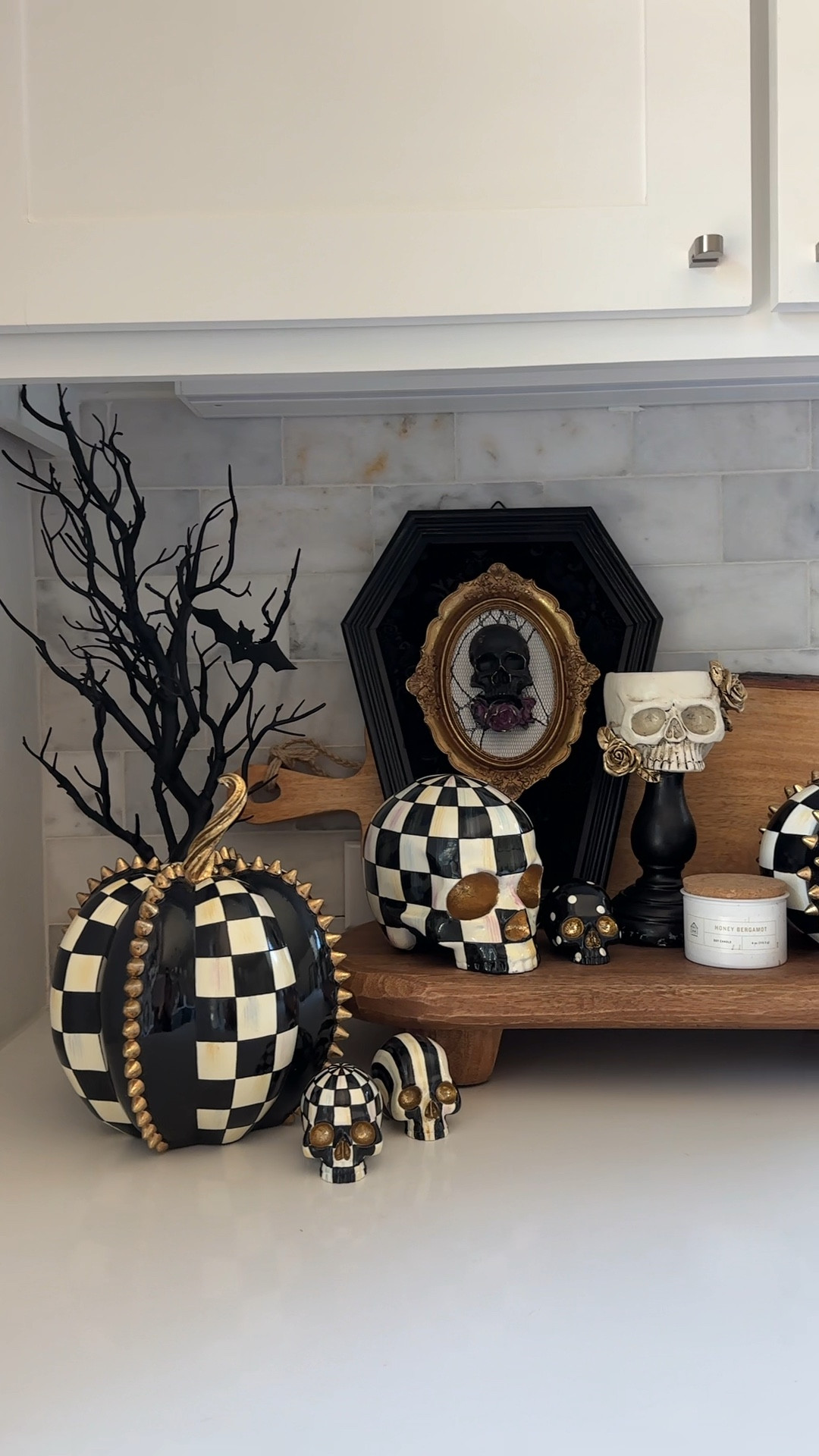 Halloween corner complete! Love these MacKenzie-Childs spiked pumpkins!! A ton of my other Halloween decor is 40% off too!

Halloween decor, fall decor, fall inspo, fall decorations, home decor 

#LTKHome #LTKStyleTip #LTKSeasonal