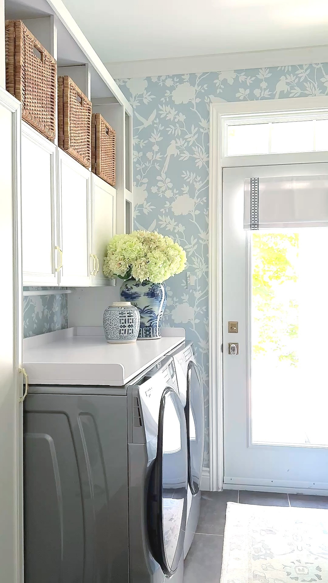 Laundry room chic!!! Make it gorgeous!! 
We added a peel and stick wallpaper and it completely changed our space! 

#LTKFindsUnder100 #LTKHome