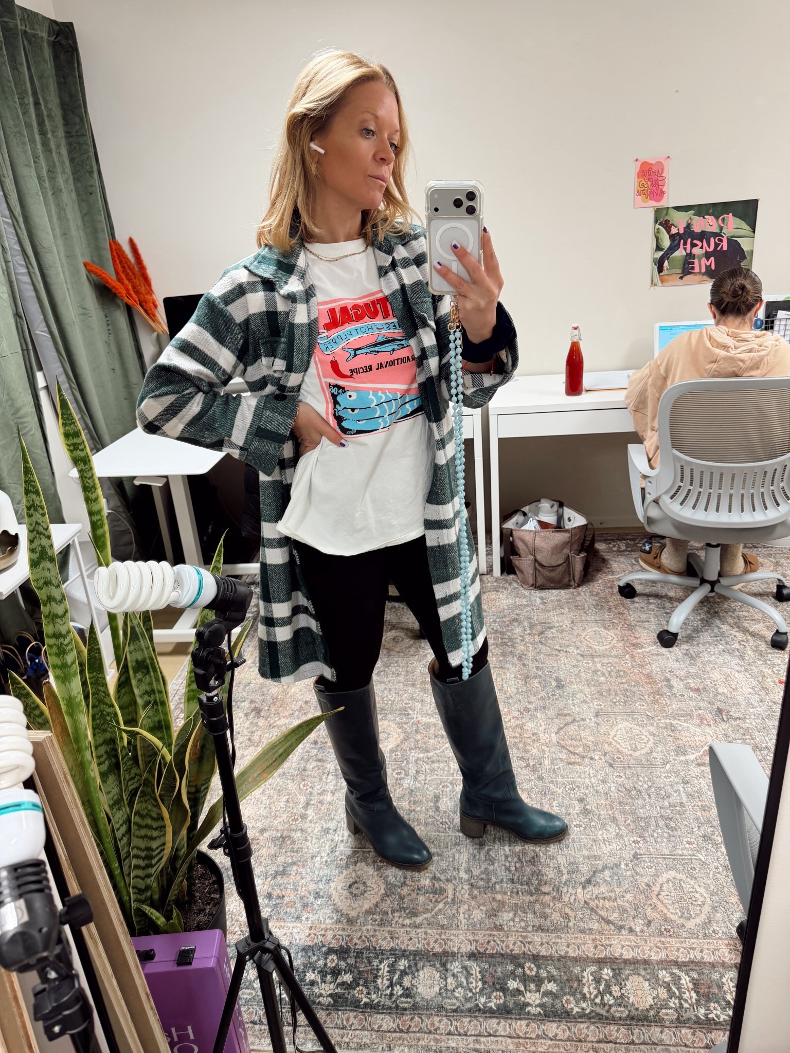 Tired work fit today! This T is super duper soft. 

#LTKWorkwear #LTKU #LTKOver40