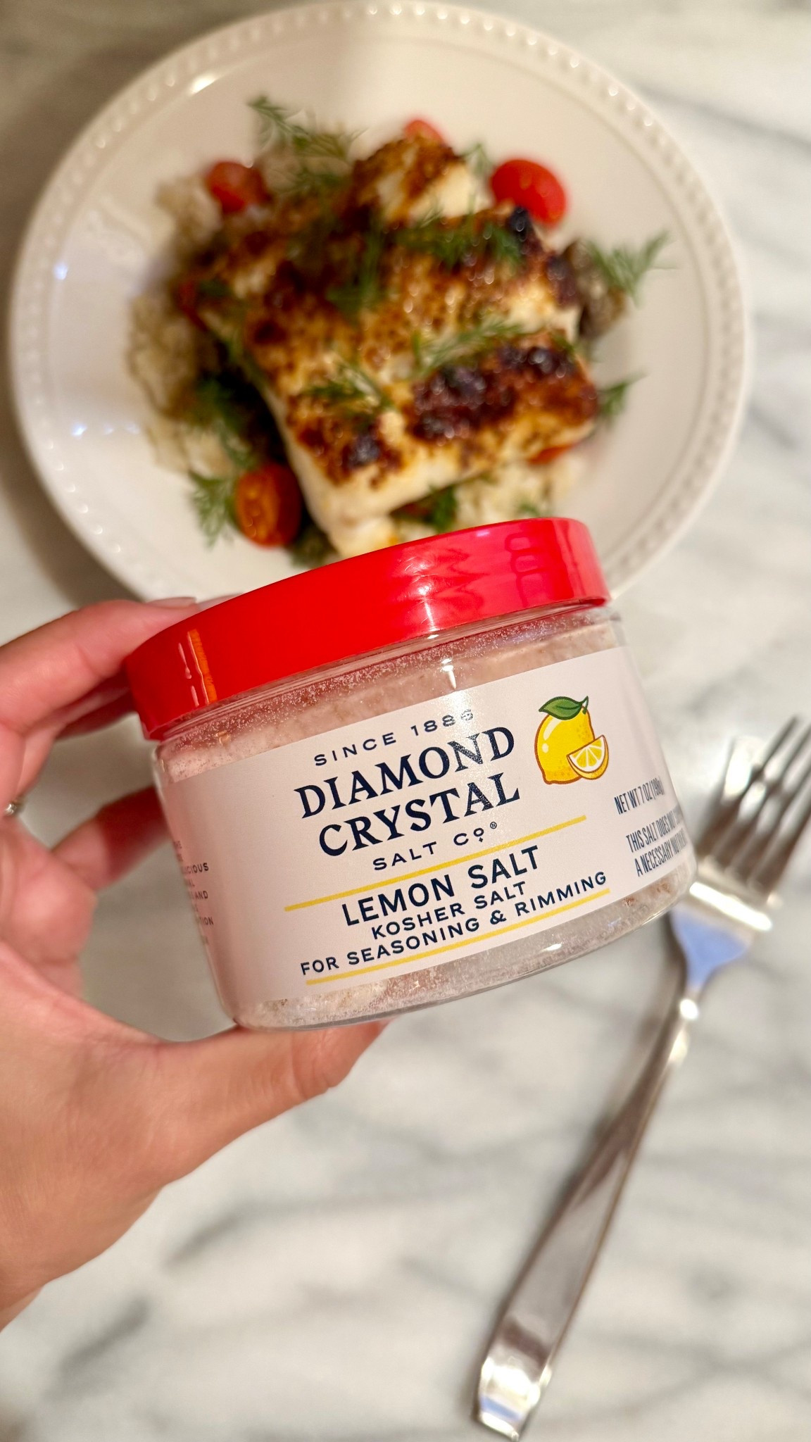 Diamond Crystal Lemon Salt made with salt, lemon peel, and lemon oil. Perfect for fish, chicken, veggies, pasta, drink rims, baking, etc.! 

#LTKParties #LTKHome #LTKGiftGuide