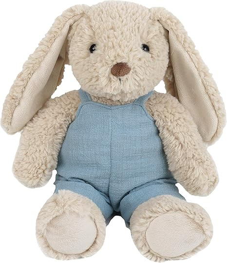 MON AMI Bramble Bunny Stuffed Animal for Toddlers | 12 Inch Rabbit Plush Toy with Blue Overalls |... | Amazon (US)