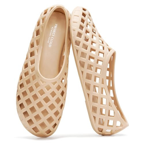 Project Cloud Jelly Shoes Women - Lightweight & Water-Resistant Women's Flats Sandals - Non Slip Womens Shoes - Perfect Summer Jelly Flats for Women 2026 (Jellz, Nude, 6.5) | Amazon (US)