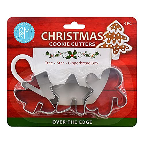 R&M International 5126 Christmas Over The Edge Cookie Cutter Set, 3 Pieces, Normal, Stainless Steel | Amazon (CA)