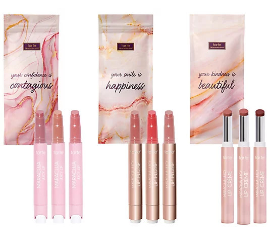 tarte Maracuja Juicy Lip 9-Pc Lip Library with Gift Bags - QVC.com | QVC