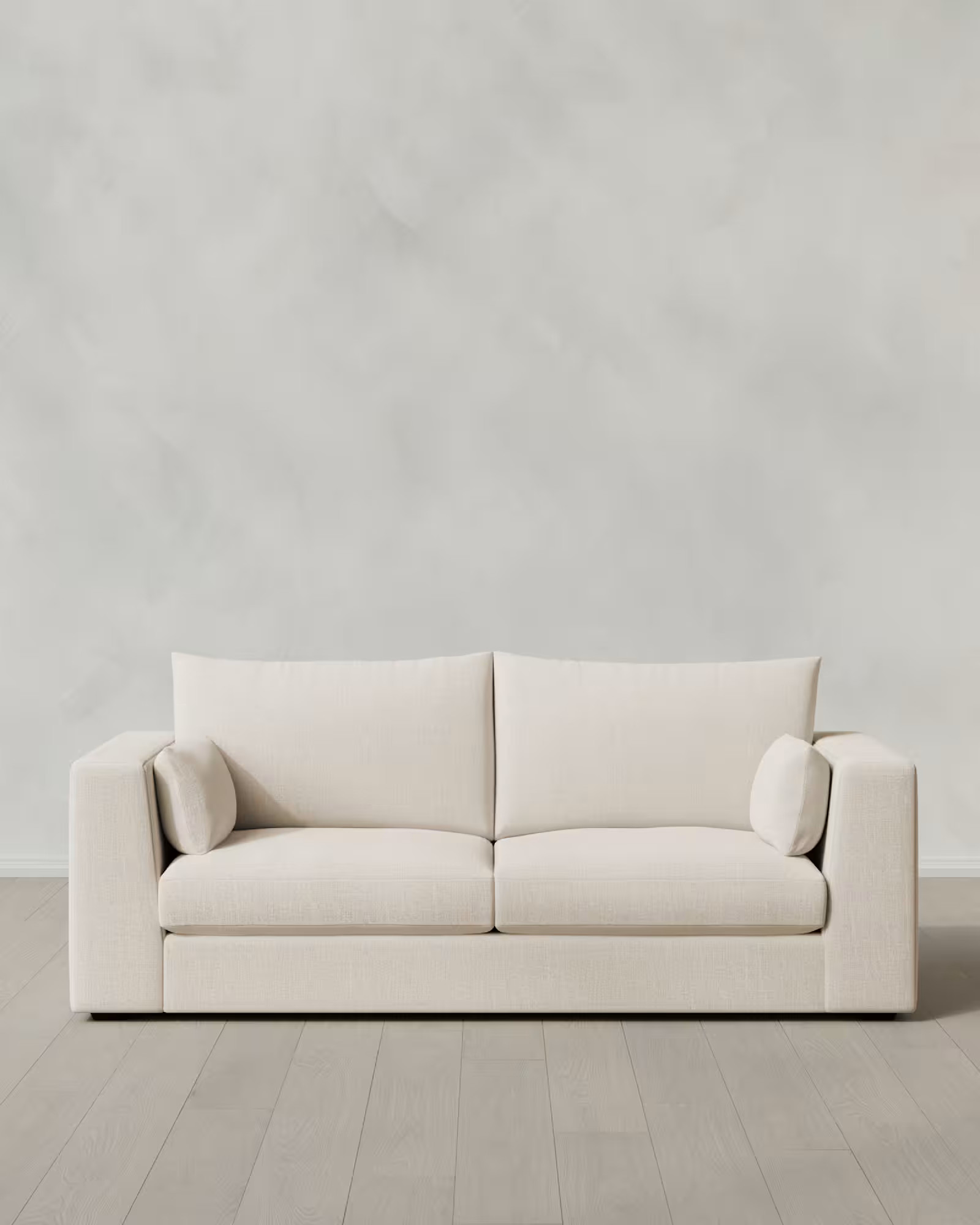 Oasis Performance Linen Blend Sofa in Pearl | Quince