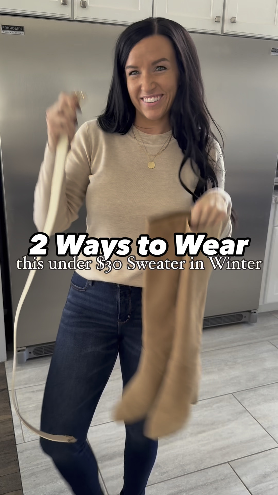 Amazon sweater styled 2 ways for Winter! ❄️


This sweater is on Amazon prime deal for under $30 in 9 colors right now!
SIZE and FIT: (I’m 5’5” and usually wear a 4/27 for reference.)
The sweater is lightweight and comes in more colors! I got my normal size S in the color “apricot.”
The skinny jeans fit TTS. I love the wash and stretch of them! Favorite skinny jeans for 4+ years!
My Good American wide leg jeans are great!! This exact color is sold out, but I’m linking the skater style. They run long - I have to wear heels with them. I sized up to a 6.
My bag is the “Emery” crossbody bag from @consuelastyle


@arachcloz @amazonfashion #amazonfashionfinds #arachcloz #winterstyle #Itksalealert #Itkseasonal #ltkstyleover40 #americaneaglejeans #amazonprimedeals #amazonfashion #amazonstyle #affordablefashion #styleonabudget winter outfits, jeans outfits, knee high boots, skinny jeans outfit, date night

#LTKWatchNow #LTKFindsUnder50 #LTKWorkwear